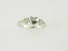14KT White Gold Diamond 0.20ct Heart Ring