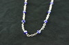 Silver 30" Necklace 32.5gr with 17 Round "Evil Eye" Beads Silver 30" Necklace 32.5gr with 17 Round "Evil Eye" Beads