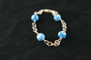 Silver Bracelet 12gr with 4 Round Evil eye Beads Silver Bracelet 12gr with 4 Round Evil eye Beads