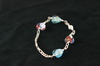 Silver Bracelet 8.3gr with 4 Blue Murano Glass Hearts Silver Bracelet 8.3gr with 4 Blue Murano Glass Hearts