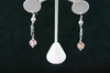Silver Earrings 4.8gr with 2 Green Murano Glass Hearts Dangle Silver Earrings 4.8gr with 2 Green Murano Glass Hearts Dangle