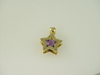 14KT Y/G Amethyst 2.50ct Star Pendant 5.9gr