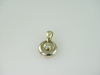 14KT White Gold Diamond 0.35ct Circle Slide Pendant