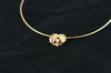 14KT Y/G Diamond 0.10ct Floating Heart Pendant