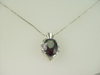 14KT White Gold Oval Mystic Topez 11.08ct Diamond 0.12ct Pendant