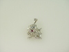 14lkt White Gold Lion Diamonds 0.20ct Pendant