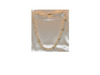 16" 5 Srand Rice Pearl and 14kt Gold Bead Necklace 16" 5 Srand Rice Pearl and 14kt Gold Bead Necklace