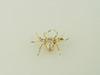 14KT Y/G Diamond Spider Pin 4gr Diamond 0.20ct