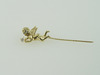 14KT Y/G Angel Stick Pin 2.8gr One Diamond 0.15ct