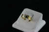 14KT Y/G & White Gold Channel Set Diamond 0.15ct Band 6.2gr