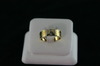 14KT Y/G & White Gold Channel Set Diamond 0.15ct Band 6.2gr