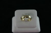 14KT Y/G & White Gold Flush Set Diamond 0.15ct Band 6.7gr