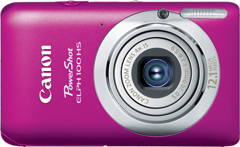 Canon PowerShot ELPH 100 HS 12.1-Megapixel Digital Camera - Pink