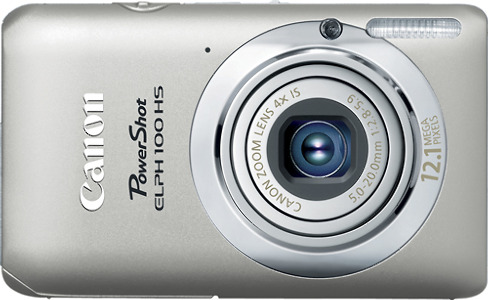 Canon PowerShot ELPH 100 HS 12.1-Megapixel Digital Camera - Silver