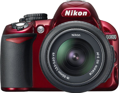 Nikon D3100 14.2-Megapixel DSLR Camera with 18-55mm VR Lens - Red