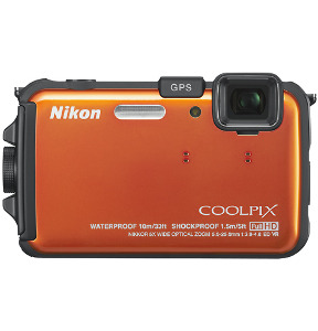 NIKON Coolpix AW100 Orange 16.0-Megapixel Digital Camera - Orange