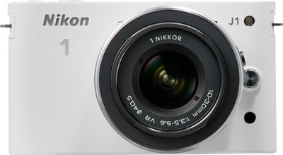 Nikon 1 J1 10.1-Megapixel Digital Camera - White