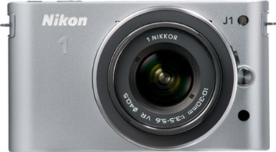 Nikon 1 J1 10.1-Megapixel Digital Camera - Silver
