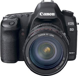 Canon Canon EOS 5D Mark II 21.1-Megapixel DSLR Camera with EF 24-105mm Lens - Black