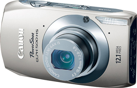 Canon PowerShot ELPH 500 HS 12.1-Megapixel Digital Camera - Silver