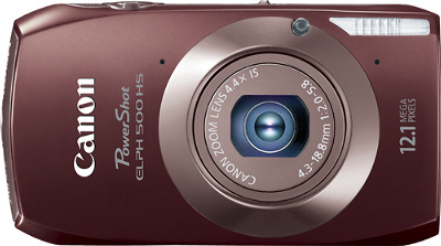 Canon PowerShot ELPH 500 HS 12.1-Megapixel Digital Camera - Brown