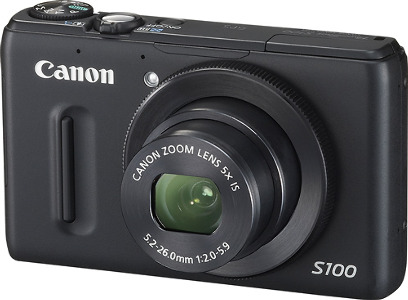 Canon PowerShot S100 Black 12.1-Megapixel Digital Camera - Black