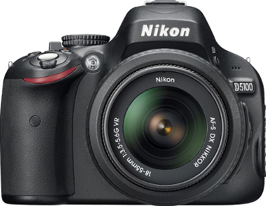 Nikon D5100 16.2-Megapixel DSLR Camera with 18-55mm VR Lens - Black