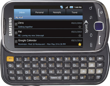 Samsung Intercept Mobile Phone - Gray Steel