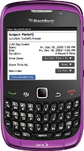 BlackBerry Curve 3G Mobile Phone - Royal Purple