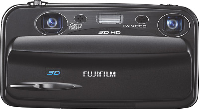 FUJIFILM FinePix W3 Real 3D 10.0-Megapixel Digital Camera - Black