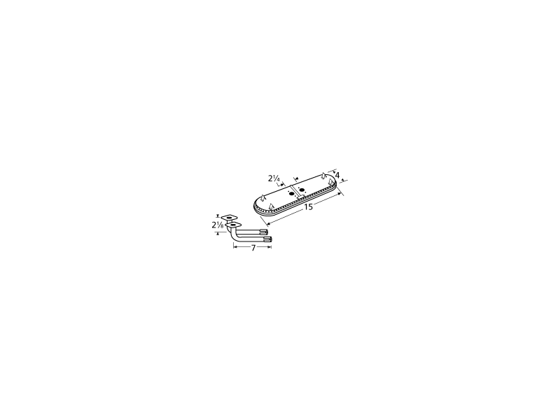 stainless steel burner head 11602