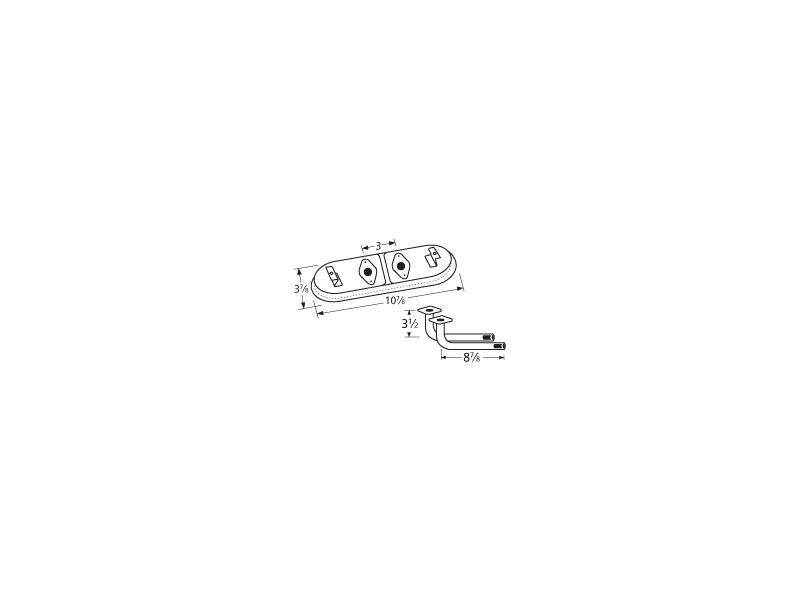 stainless steel burner head 13082