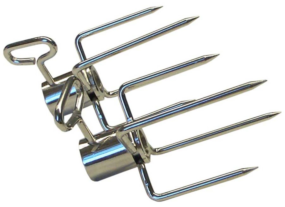 2Pc Deluxe 4Prong Heavy Duty Meat Forks Outdoor Grill Grill Parts