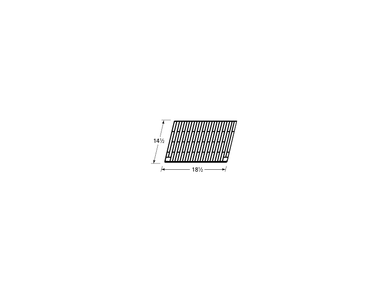 gloss cast iron cooking grid 61401