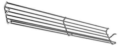 Chrome steel wire warming rack, 25.1875 x 3.6875; 2.0 lbs.
