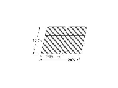 porcelain steel wire cooking grid
