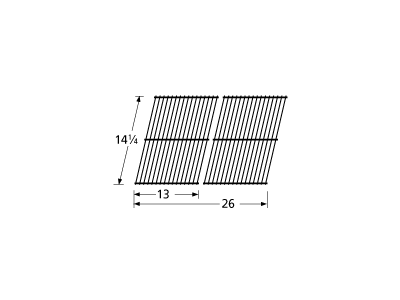 porcelain steel wire cooking grid