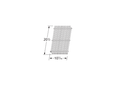 0.3125” dia. stainless steel wire cooking grid