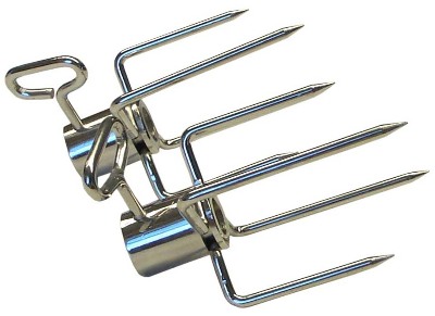 2-Pc Deluxe 4-Prong Heavy Duty Meat Forks Outdoor Grill