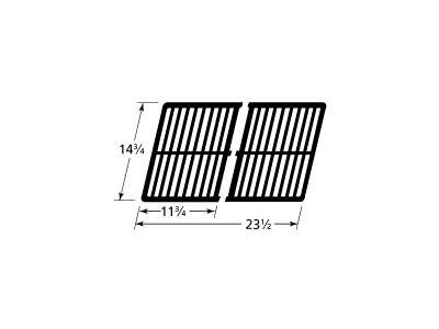 matte cast iron cooking grid