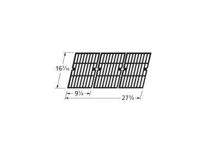 matte cast iron cooking grid