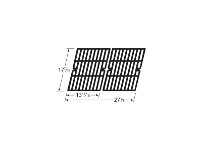 gloss cast iron cooking grid