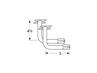 L-shaped venturi pair