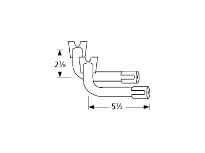 L-shaped venturi pair