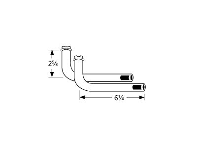 L-shaped venturi pair