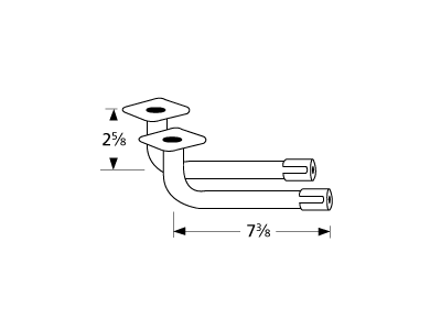 L-shaped venturi pair