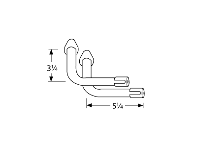 L-shaped venturi pair