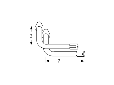 L-shaped venturi pair