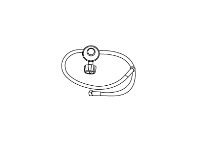 LP regulator with two hoses for side burner applications