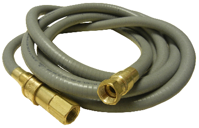 12’, 0.5” dia. natural gas hose